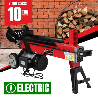 BBT 7/10T Electric Hydraulic Wood Log Splitter Firewood
