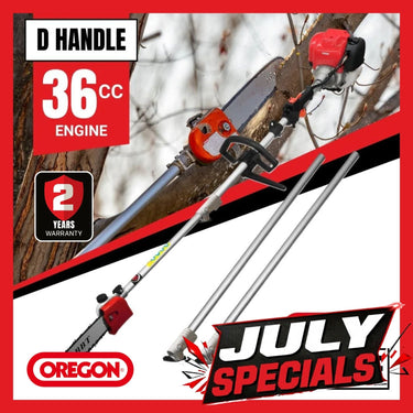 BBT 36cc 4-Stroke 10" Extendable Pole Pruner & Chainsaw - 2-Year Warranty
