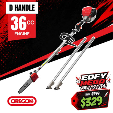 BBT 36cc 4-Stroke 10" Extendable Pole Pruner & Chainsaw - 2-Year Warranty
