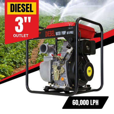 BBT 3" Diesel High Volume Transfer Water Pump  - 6hp Electric Start