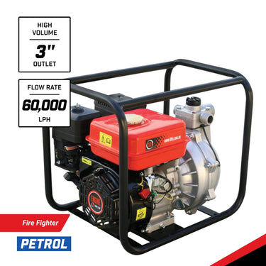 BBT 3" Petrol High Volume Transfer Water Pump - 7hp 4-Stroke