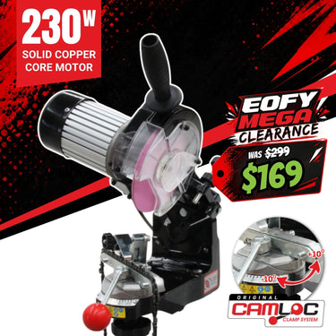 BBT 230W Commercial Chainsaw Sharpener with CAM-LOCK & 2-Year Warranty