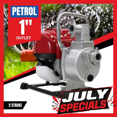 BBT 1" Petrol Compact Transfer Water Pump - 43cc 2-Stroke 15,000LPH