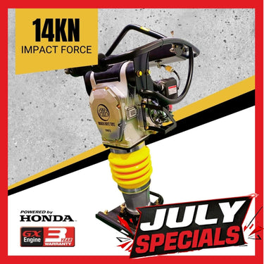 BBT Commercial 72KG Tamping Rammer Compactor - Genuine Honda GXR120 - TPM72