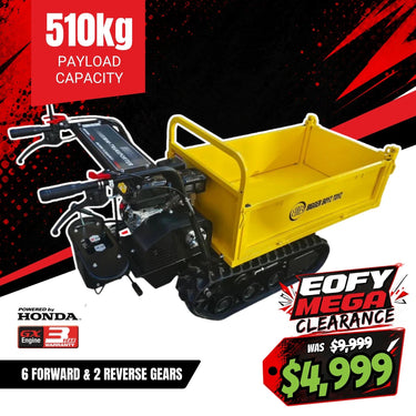 BBT Commercial Honda Tracked Mini Dumper 510kg Hydraulic - MDT510