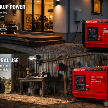 BBT 7.5kVa Diesel 12hp Super Silent Generator - 2-Year Warranty
