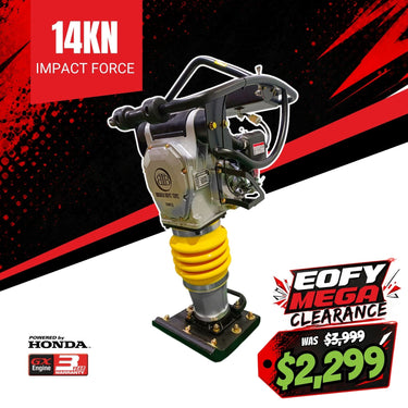 BBT Commercial 72KG Tamping Rammer Compactor - Genuine Honda GXR120 - TPM72
