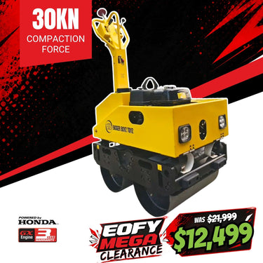 BBT Commercial Honda Double Drum Compactor Roller 580kg - ROL642