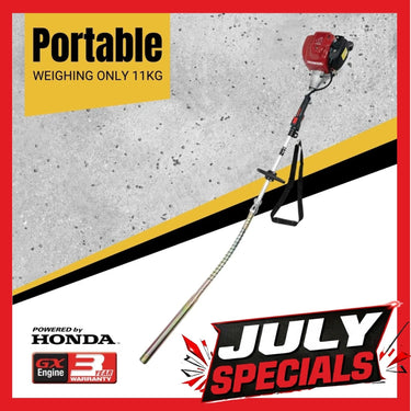 BBT Commercial Portable Concrete Vibrator - Genuine Honda GX35 - VIB35P