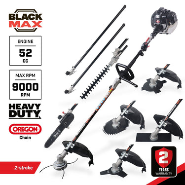 BlackMax 52cc 2-Stroke Heavy Duty 6-in-1 Multi-Tool - 2-Year Warranty