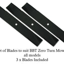 Zero Turn Mower Blade SET