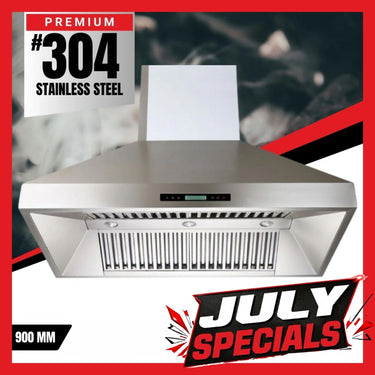 Bull BBQ 900mm Exhaust Fan Extractor with Digital Display and Remote Control (#304SS)