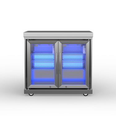 Bullet by Bull Double Fridge Module – 126L | Premium #304 Stainless Steel