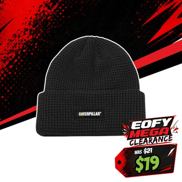CAT Grid Watch Cap - Black
