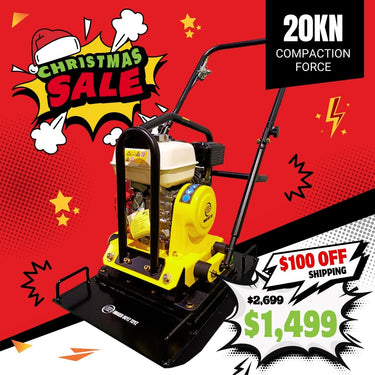 BBT Commercial Vibratory Forward Compactor 20KN - Genuine Honda GX160 - COM20F