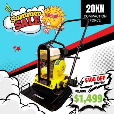 BBT Commercial Vibratory Forward Compactor 20KN - Genuine Honda GX160 - COM20F