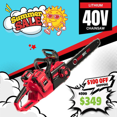 BBT 40V Cordless 14" Chainsaw - Brushless & Dual 4.0Ah Lithium-ion Makita Compatible