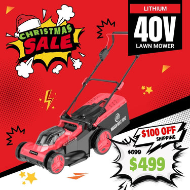 BBT 40V Cordless 17" Lawn Mower - Brushless & Dual 4.0Ah Lithium-ion Makita Compatible