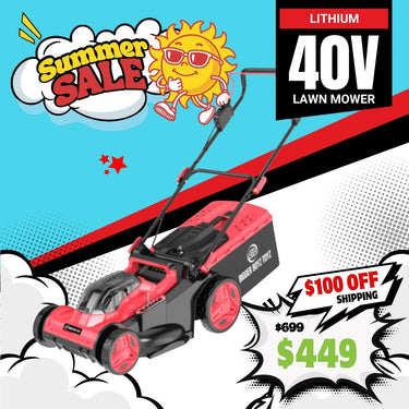 BBT 40V Cordless 17" Lawn Mower - Brushless & Dual 4.0Ah Lithium-ion Makita Compatible