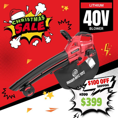 BBT 40V Cordless Blower Vacuum - Brushless & Dual 4.0Ah Lithium-ion Makita Compatible
