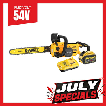 DEWALT FLEXVOLT 54V 45cm Chainsaw - 9.0Ah Kit
