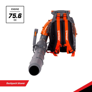 BBT FL8500 75.6cc 6HP High-Power 2-Stroke Backpack Leaf Blower