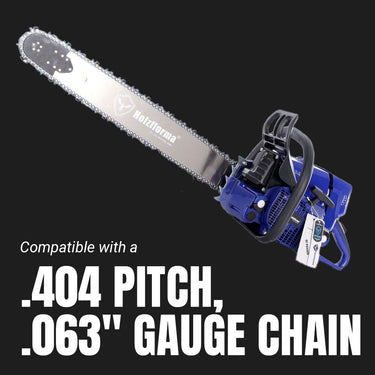 .404 pitch, .063" gauge chain