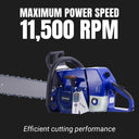 maximum power speed 11,500 rpm