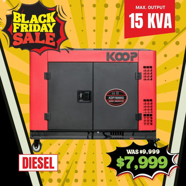 BBT 15Kva 3-phase Diesel 23hp 2-Cylinder Silent Generator - 2-Year Warranty