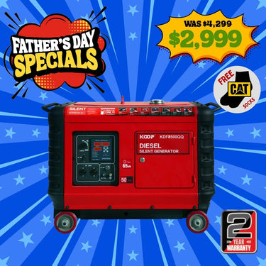 BBT 7.5kVa Diesel 12hp Super Silent Generator - 2-Year Warranty