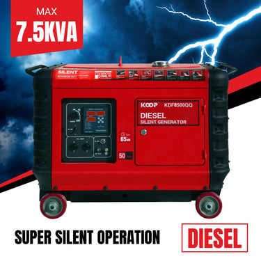 7500w Super Silent Diesel Generator with 12HP Koop Engine