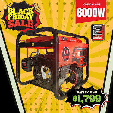 BBT 8000i 6kVa Off Grid Petrol Generator - Briggs & Stratton XR2100- 2-Year Warranty