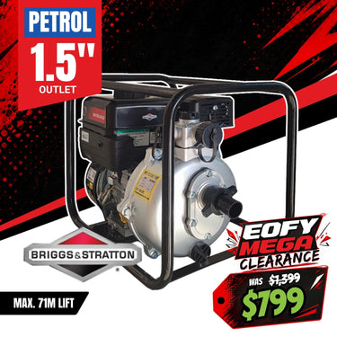 BBT 1.5"  High Pressure Twin Impeller Fire Water Pump - Briggs & Stratton XR950