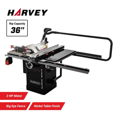 Harvey Alpha HW110LC-36Pro Stain-less Cabinet Saw