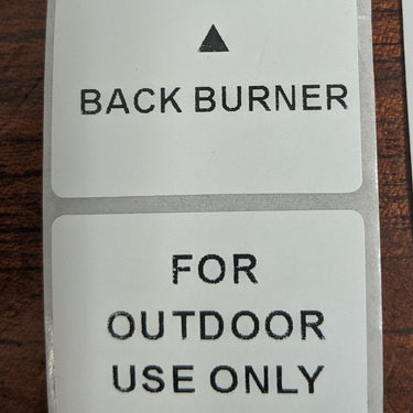 Compact BBQ sticker set