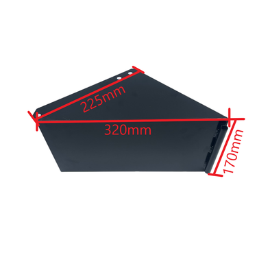 Mulcher bottom Discharge chute