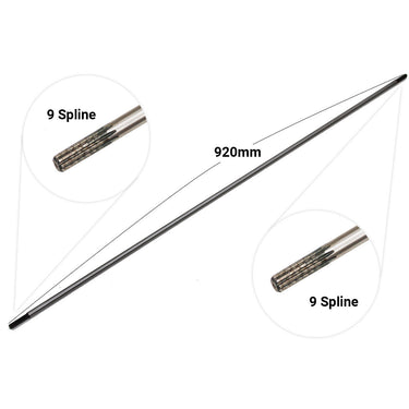 Replacement Inner Shaft 920mm 9 Spline to 9 Spline
