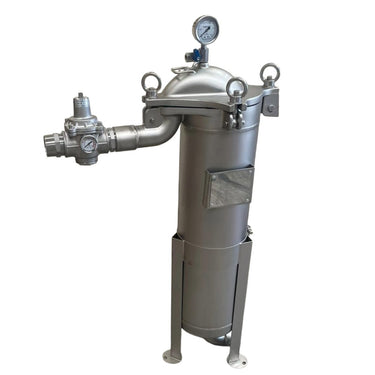 Stainless Steel High-Pressure Bag Filter Housing – 2# Single Bag (SS316) with Pressure Reduction Valve