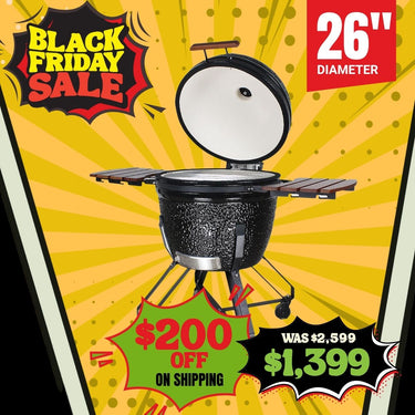 Kamado Smoker Grill 26" included Stand with wheels