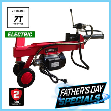 BBT 7/10T Electric Hydraulic Wood Log Splitter - Smart-Return Control Valve