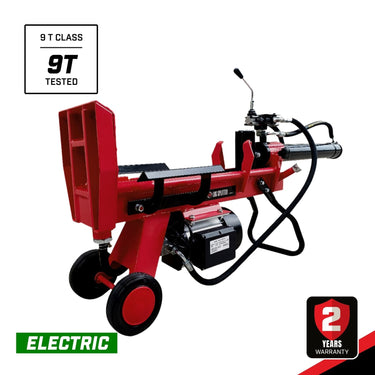 BBT 9 Ton Vertical/Horizontal Electric Wood Log Splitter - 2-Year Warranty