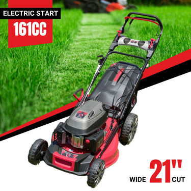 BBT 21" Self Propelled 4 Speed 196cc Petrol Electric Start Lawn Mower