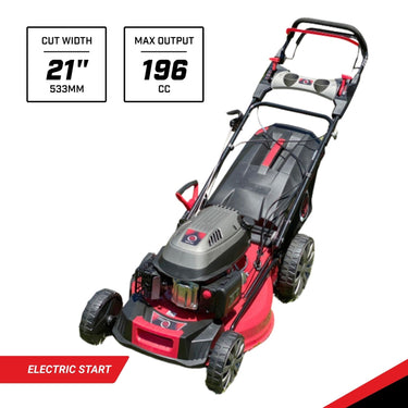 BBT 21" Self Propelled 4 Speed 196cc Petrol Electric Start Lawn Mower