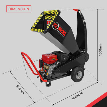 9000 series mulcher dimensions