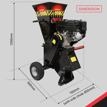 15HP Mulcher Dimensions