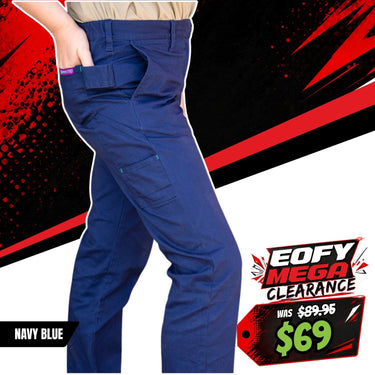 Green Hip - Pants Give Cargo 'Every aBron, Vick and Sally' (Navy Blue) - Women's Workwea