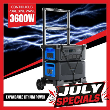 PowerTRON 3600 Lithium Battery Power Station - Expandable to 12.2kWh - 2-Year Warranty
