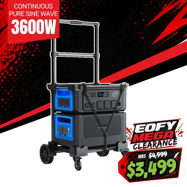 PowerTRON 3600 Lithium Battery Power Station - Expandable to 12.2kWh - 2-Year Warranty