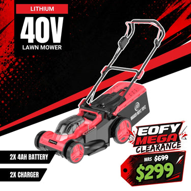BBT 40V Cordless 17" Lawn Mower - Brushless & Dual 4.0Ah Lithium-ion Makita Compatible