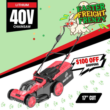 BBT 40V Cordless 17" Lawn Mower - Brushless & Dual 4.0Ah Lithium-ion Makita Compatible